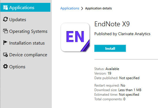 Screenshot-SoftwareCenter-EndNoteInstall
