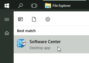 Screenshot-Start Menu-Software Center